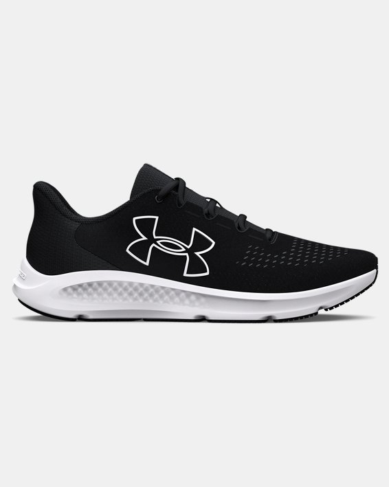 Men's UA Charged Pursuit 3 Big Logo Running Shoes in Black image number 0